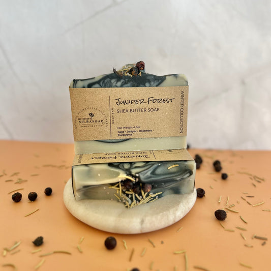 Juniper Forest Soap displayed