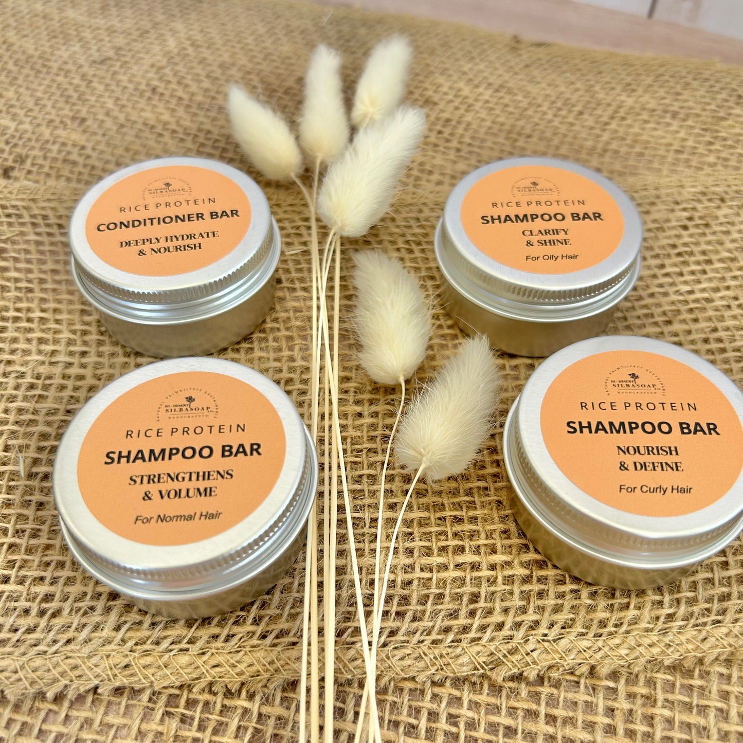 Strengthens & Volume RICE PROTEIN Shampoo Bar for normal hair